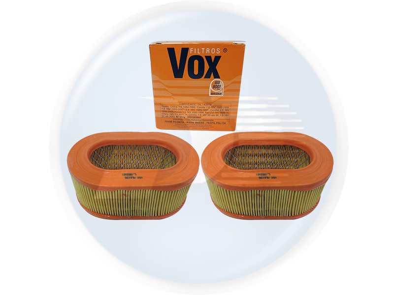 FILTRO AR VW 80/…ALC (OVALV)  FUSCA – 0014410