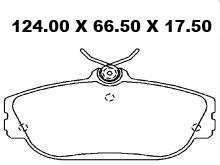 PASTILHA FREIO FORD 94/…GIRLING  TAURUS E CONTINENTAL