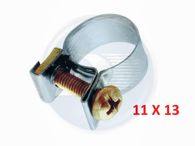 ABRACADEIRA PARAFUSO 11X13 P/MANGUEIRA COMBUSTIVEL <br> ABRACADEIRA TIPO PORCA /