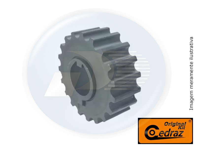 ENGRENAGEM VIRABREQUIM GM DT <br> CELTA / CORSA / MERIVA / MONTANA / IDEA / DOBL