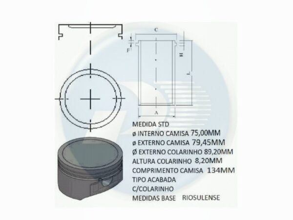 KIT MOTOR CT / RN  STD <br> 205 / 206 / 207 / C3 / HOGGAR