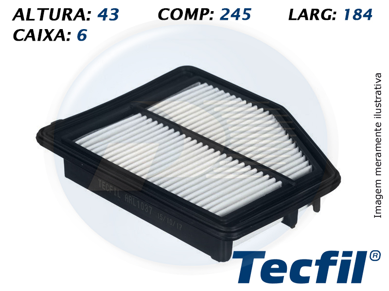 FILTRO AR HONDA  CIVIC – 0419356