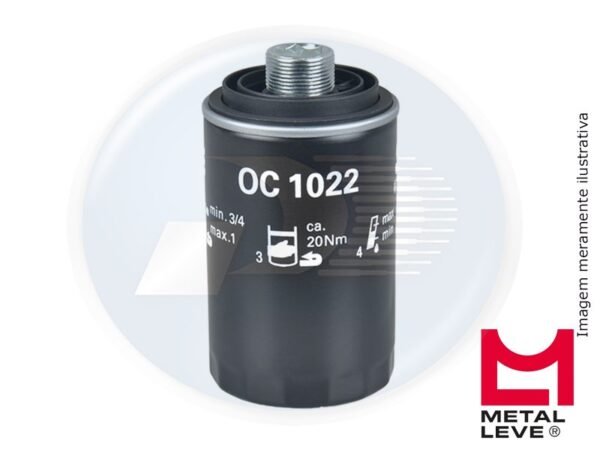 FILTRO OLEO VW <br> A3 / A4 / A5 / A5 / EOS / FUSCA / JETTA / PASSAT / Q3 / Q5 /
