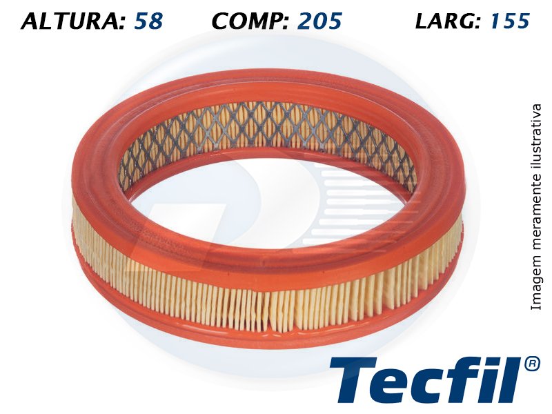 FILTRO AR FIAT  147 / BRIO / DUNA / FIORINO / OGGI / SPAZIO / UNO – 0587031