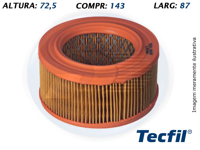 FILTRO DE AR VW  FUSCA – 0618614