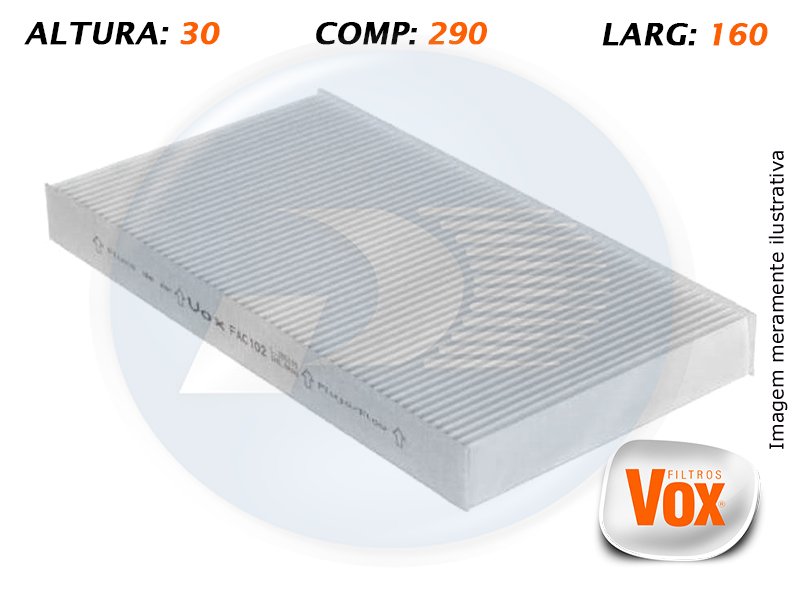 FILTRO AC FIAT 1.6/1.8/2.0/2.4 16V 98/…  AR 156 TS / BRAVA / MAREA – 06229