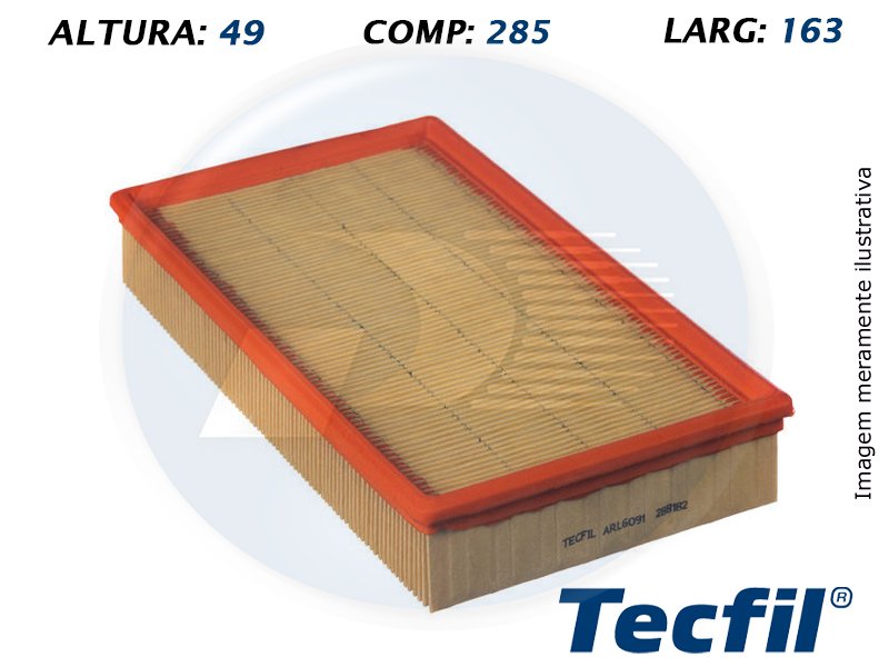 FILTRO AR VW  GOL / PARATI / SANTANA / SANTANA QUANTUM / SAVEIRO – 0680028