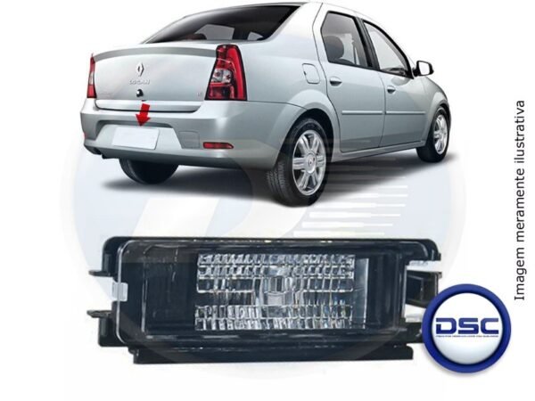 LANTERNA PLACA RN <br> CLIO / LOGAN / SANDERO - 0716329