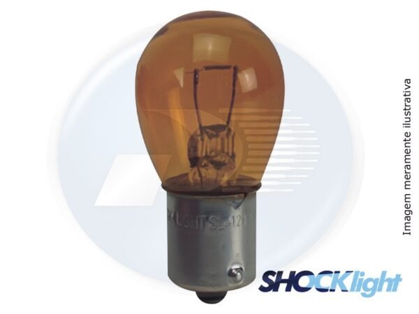 LAMPADA 1 POLO 12V 21W AMBAR <br> LAMPADA AUTOMOTIVA 1141 12V 21W BA15S 1 POLO A