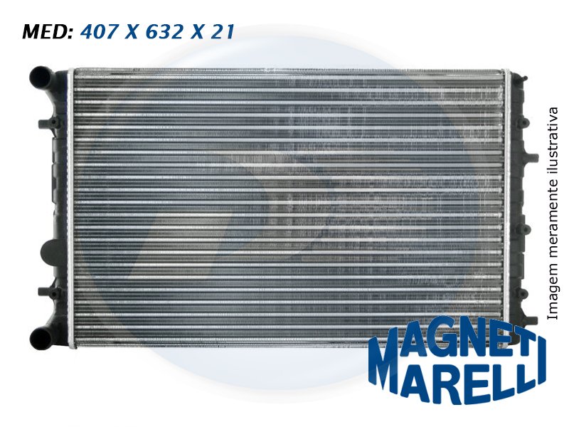 RADIADOR VW  FOX / GOL / SPACEFOX / VOYAGE / SAVEIRO – 0755509