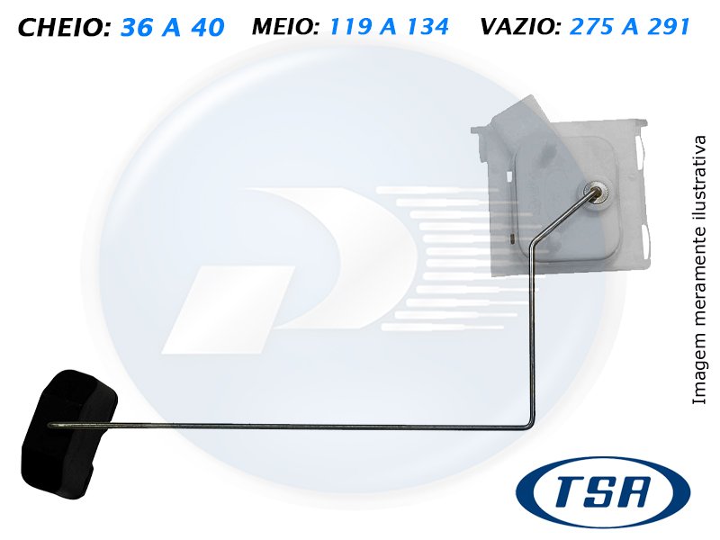 SENSOR NIVELOCIMETRO COMBUSTIVEL GM 2.0/4.3 8/12V   S10 – 0760590