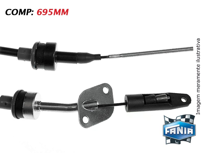 CABO EMBREAGEM FIAT 94/…COMP 675  FIORINO – 0782768