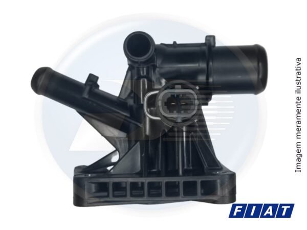 VALVULA TERMOSTATICA C/CARCACA FIAT <br> ARGO / CRONOS / MOBI / NOVA STRADA / UN