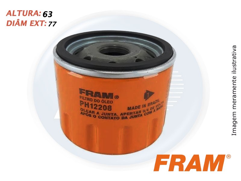 FILTRO OLEO <br> ARGO / CRONOS / MOBI / UNO / FLUENCE / LOGAN / SANDERO