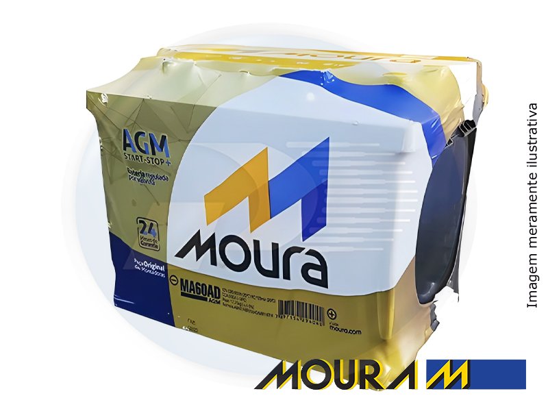 BATERIA 60 AH LD STAR STOP C/ T 17KG ** <br> VIRTUS / CRETA / CRONOS / ARGO / UN