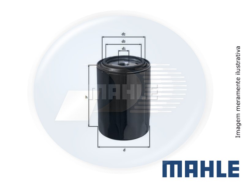 FILTRO OLEO FORD / VW / TY <br> KOMBI DIESEL / F1000 / HILUX / RANGER
