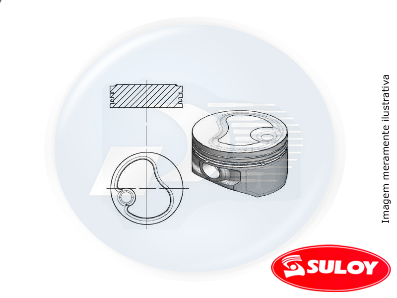 PISTAO MOTOR FORD 050  FIESTA / KA – 0807534