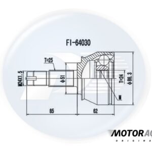HOMOC FT LR  GRAND SIENA / LINEA / PALIO / PUNTO / STILO