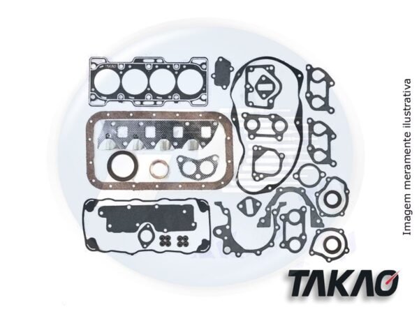 JUNTA MOTOR CPTO C/RETENTOR <br> SUPERCARRY / PICAPE / M100 / FURGAO / VAN / FAM