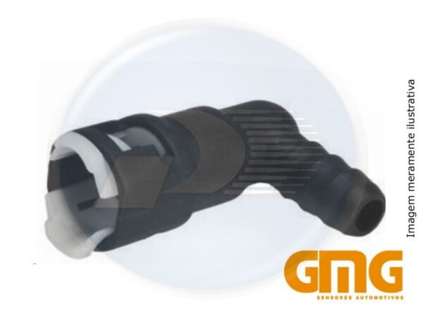 CONECTOR P/FILTRO COMBUSTIVEL COTOVELO 90? 3/8 X 3 <br> 90 GRAUS BARTOLOMEU 3/8