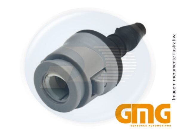 CONECTOR RETO 5/16" X 5/16" CINZA <br> IMPORTADO XML - 1049817