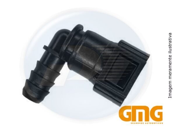 CONECTOR P/FILTRO COMBUSTIVEL 90? 3/8" X 3/8"      <br> IMPORTADO XML - 1051474
