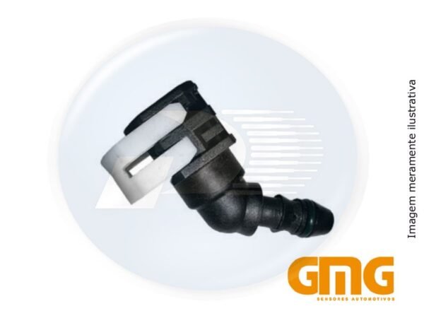 CONECTOR P/FILTRO COMBUSTIVEL 45? 3/8" X 5/16"     <br> IMPORTADO XML - 1051938